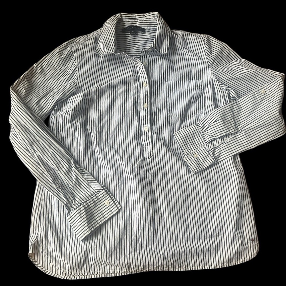 Tommy Hilfiger long sleeve striped pullover top blouse